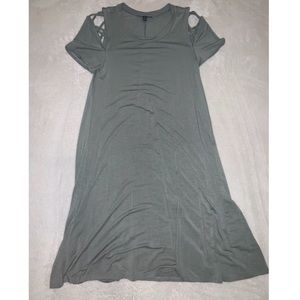 Green t-shirt dress